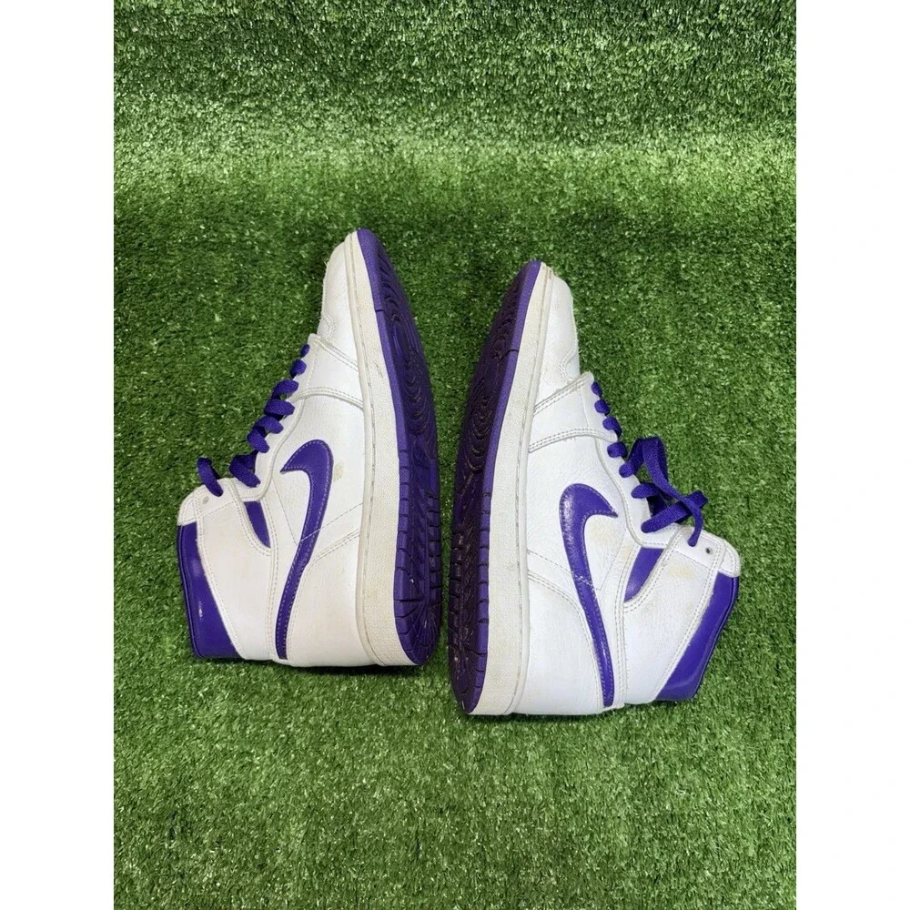 Nike Air Jordan 1 High OG Court Purple White Leather Sneakers Sz 8.5 CD0461-151